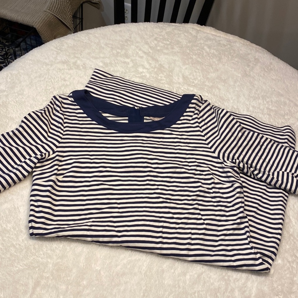 Banana Republic Navy and White Dress